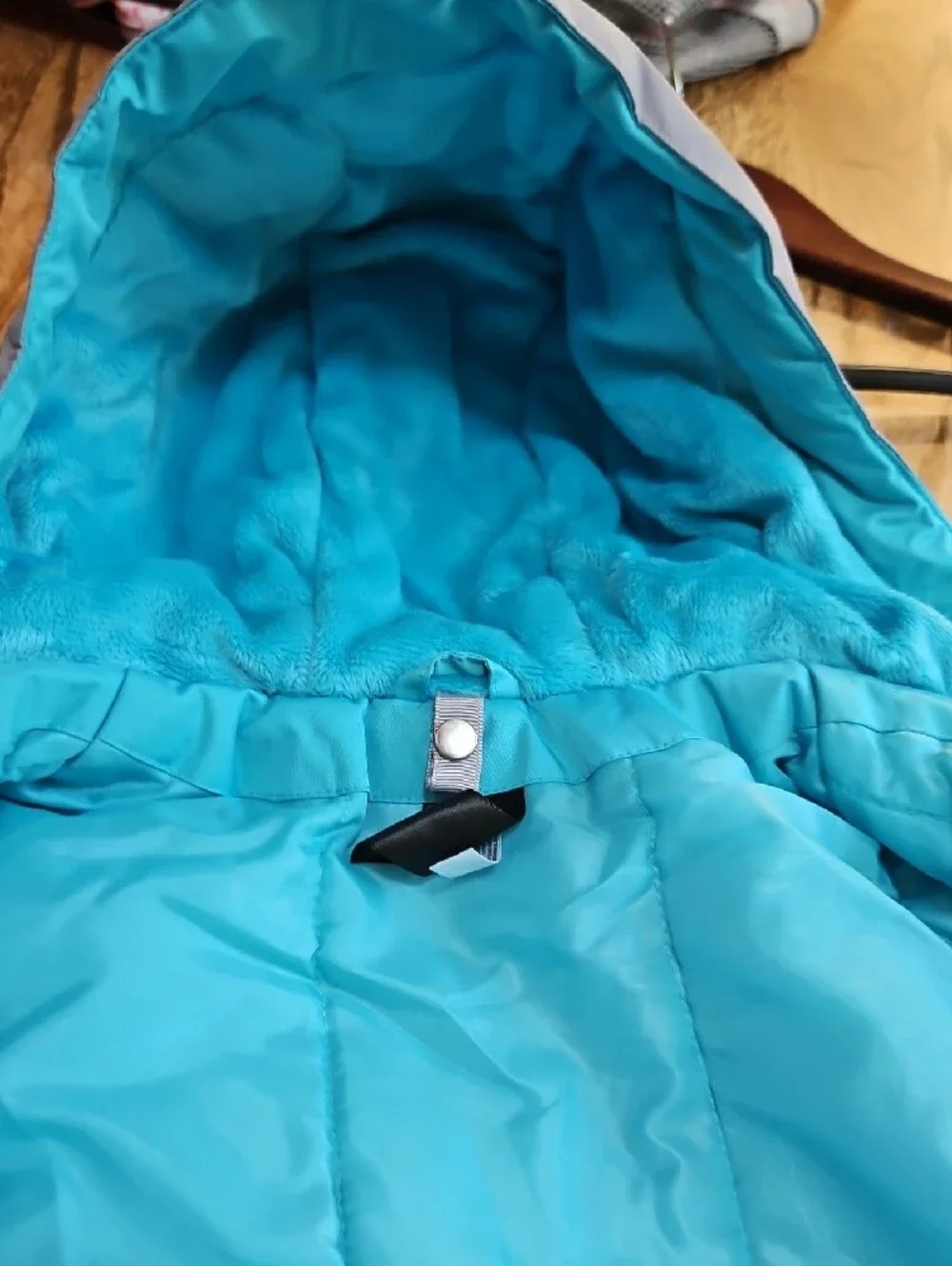 Gerry Grey and Teal Kids Puffer Ski Jacket